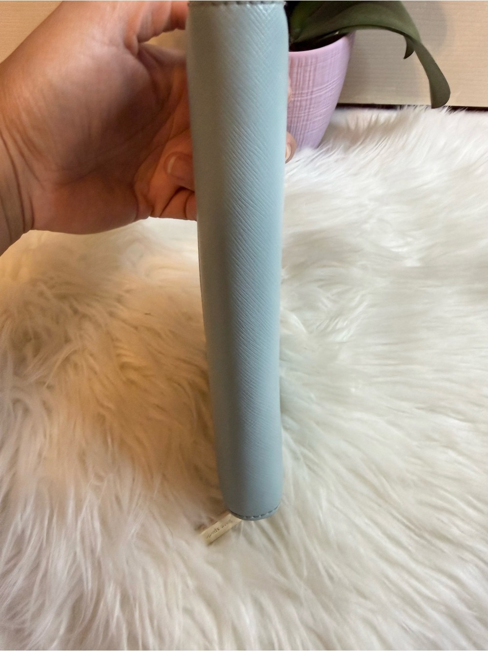 Kate Spade New York Two-Tone Teal and Light Blue Zip Wallet - Picture 6 of 13